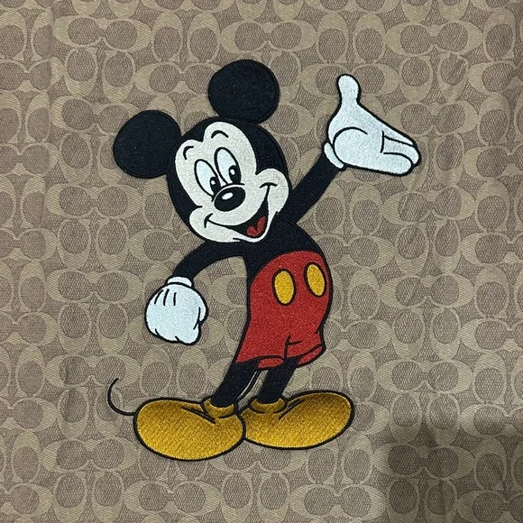 Coach Brown Mickey Mouse T-Shirt - Picture 6 of 7